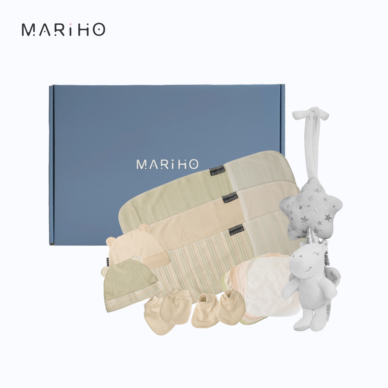 MARIHO獨角獸寶寶禮盒3件組